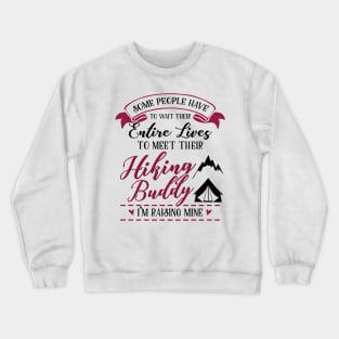 Hiking Mom and Baby Matching T-shirts Gift Crewneck Sweatshirt